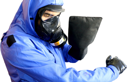 The Decpol® mitt has been tested in the laboratory on real chemicals