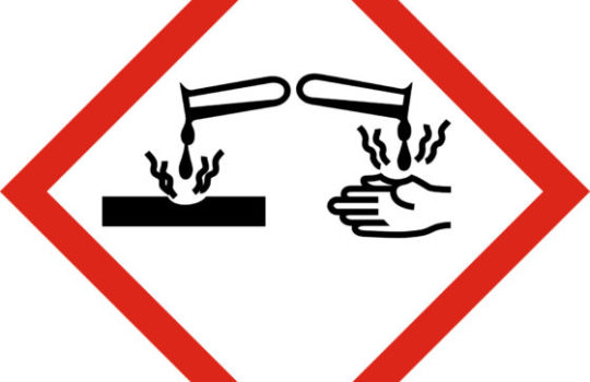 The chemical burns