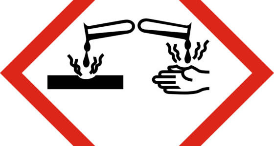 The chemical burns