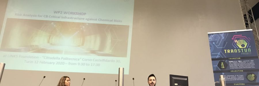 WORKSHOP “RISK ANALYSIS FOR CROSS-BORDER CRITICAL INFRASTRUCTURES AGAINST CHEMICAL RISKS” – TURIN, 12TH OF FEBRUARY