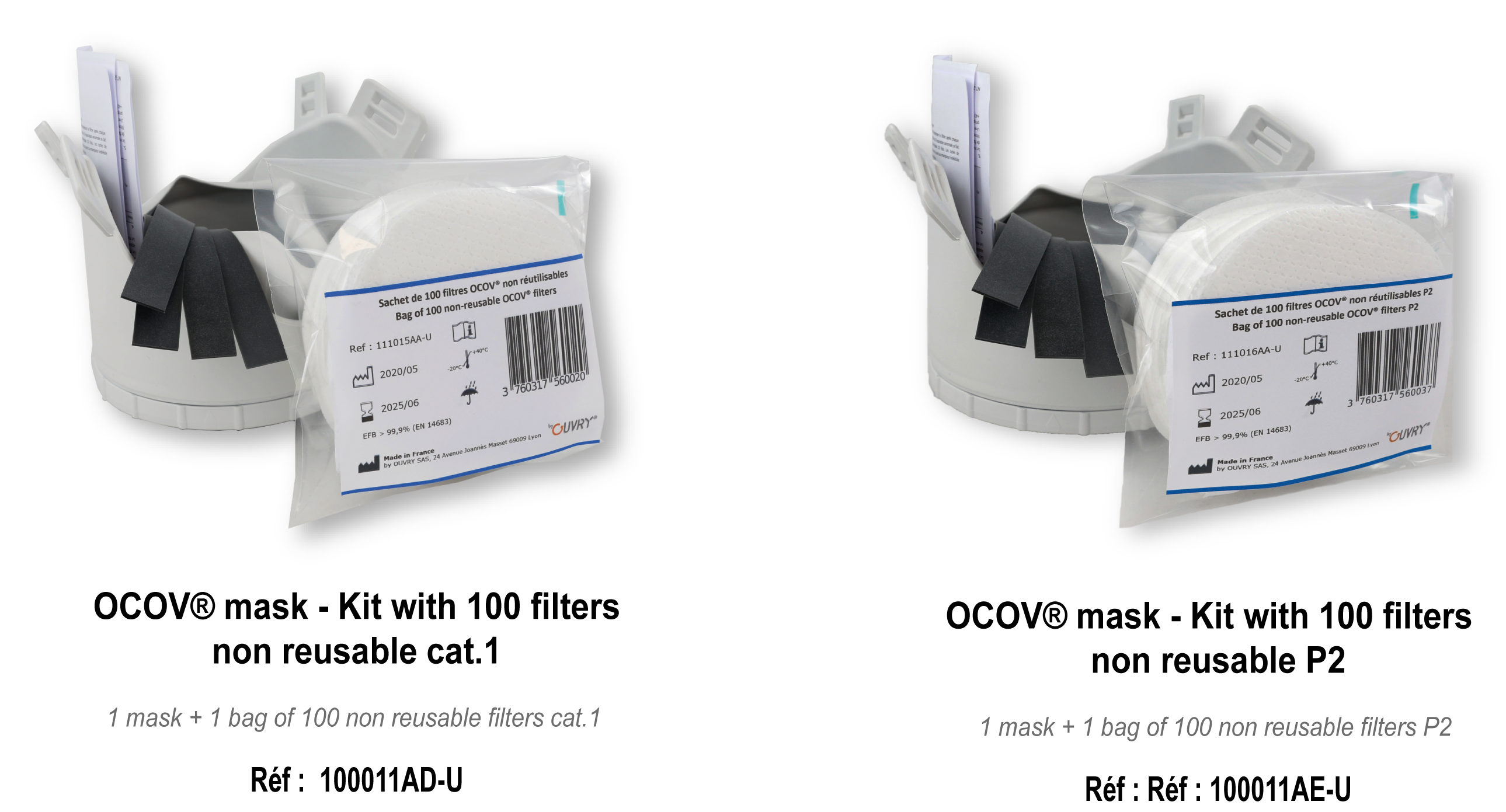 visu 2 kit masque